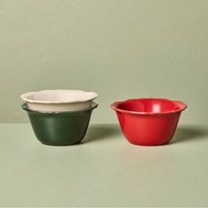 Set of 3 4.6" Stoneware Reactive Glaze Mini Bowls - Hearth & Hand™ with Magnolia